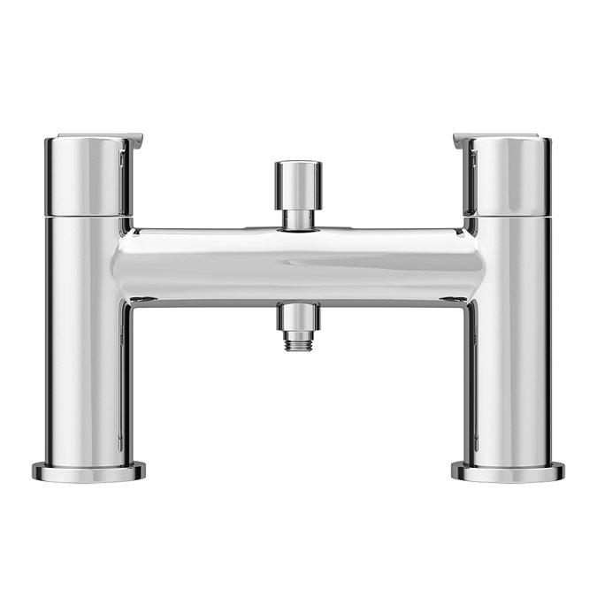 Luna Waterfall Bath Shower Mixer with Shower Kit - Chrome  In Bathroom Large Image