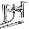 Luna Waterfall Bath Shower Mixer with Shower Kit - Chrome Large Image