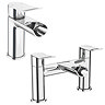 Luna Waterfall Tap Package (Bath + Basin Tap) Large Image