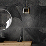 Lunara Graphite Stone Effect Tiles - 600 x 600mm