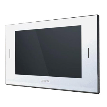 Luxurite - Waterproof LCD Televison - Pearl White Frame - Various Size Options Profile Large Image