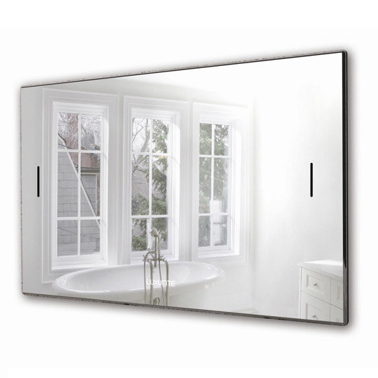 Luxurite - Waterproof LCD Televison - Silver Mirror Frame - Various Size Options Large Image