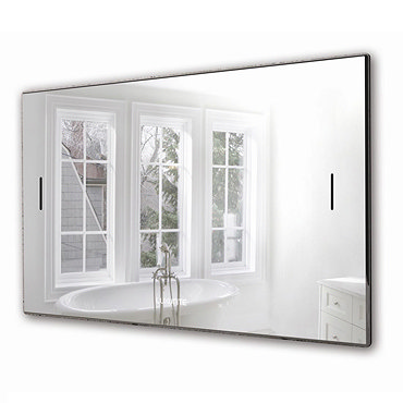 Luxurite - Waterproof LCD Televison - Silver Mirror Frame - Various Size Options Profile Large Image