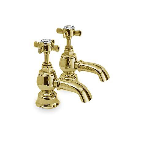 Luxury Beaumont Bath Taps - Antique Gold Large Image