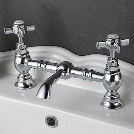 Nuie Luxury Beaumont Bridge Basin Mixer in Polished Chrome – I315X