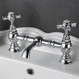 Nuie Luxury Beaumont Bridge Basin Mixer in Polished Chrome – I315X