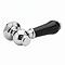 Chatsworth Ceramic Cistern Lever - Black & Chrome