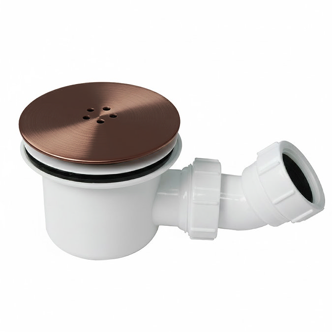 Arezzo Brushed Copper 90mm High Flow Shower Tray Waste