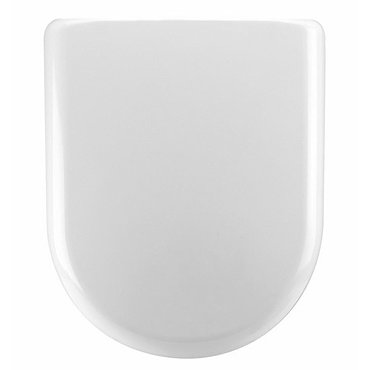 Premier Luxury D-Shape Soft Close Toilet Seat with Top Fix - White - NTS002  Profile Large Image