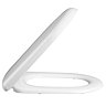 Premier Luxury D-Shape Soft Close Toilet Seat with Top Fix, Quick Release - NTS004 Profile Large Ima