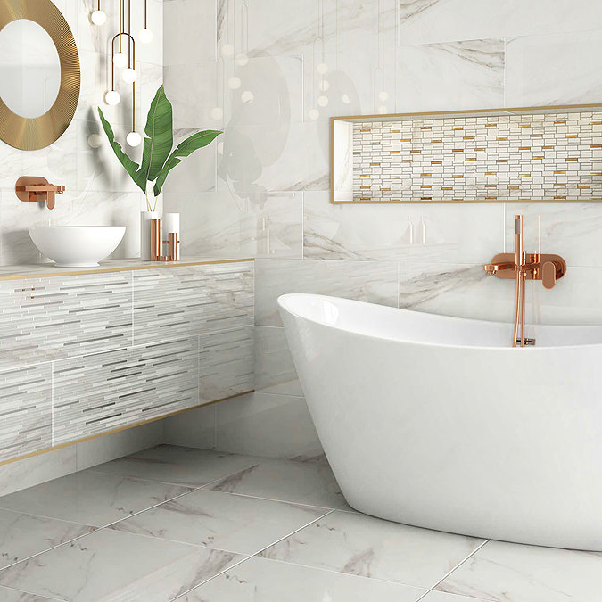 Luxury Marble Effect Wall & Floor Tiles - Julien Macdonald - 600 x 600mm  Profile Large Image
