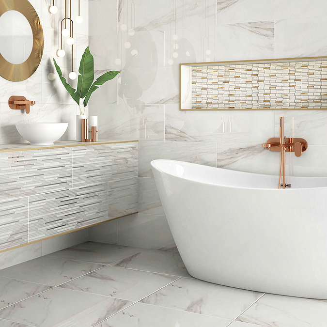 Luxury Marble Effect Wall Tiles - Julien Macdonald - 900 x 300mm  Profile Large Image