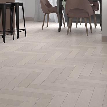 Lyndon Beige Chevron Effect Wall and Floor Tiles - 99 x 492mm