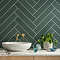 Lyndon Matt Dark Green Porcelain Wall and Floor Tiles - 99 x 492mm