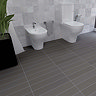 Lyndon Dark Grey Chevron Effect Wall and Floor Tiles - 99 x 492mm  Profile Large Image
