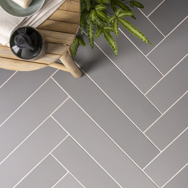 Lyndon Dark Grey Wall and Floor Tiles - 99 x 492mm