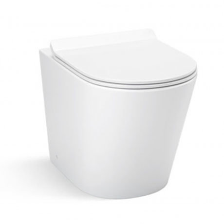 Lyon Back to Wall Toilet Pan + Soft Close Seat  Profile Large Image