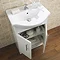 Lyon High Gloss White Vanity Unit Cloakroom Suite + Tap Feature Large Image