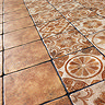 Lytham Rustic Brown Stone Effect Wall & Floor Tiles - 200 x 200mm