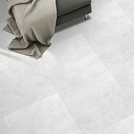 Madalena Light Grey Concrete Effect Wall & Floor Tiles - 600 x 600mm