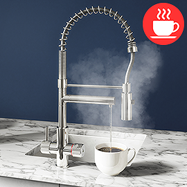 Bower Madrid Directional Spray Instant Boiling Water Lever Tap With Boiler & Filter Medium Image