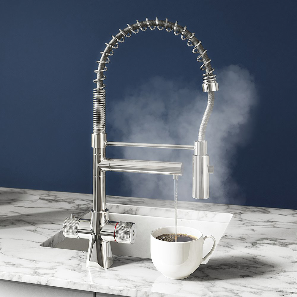 Madrid Directional Spray Instant Boiling Water Tap With Boiler & Filter