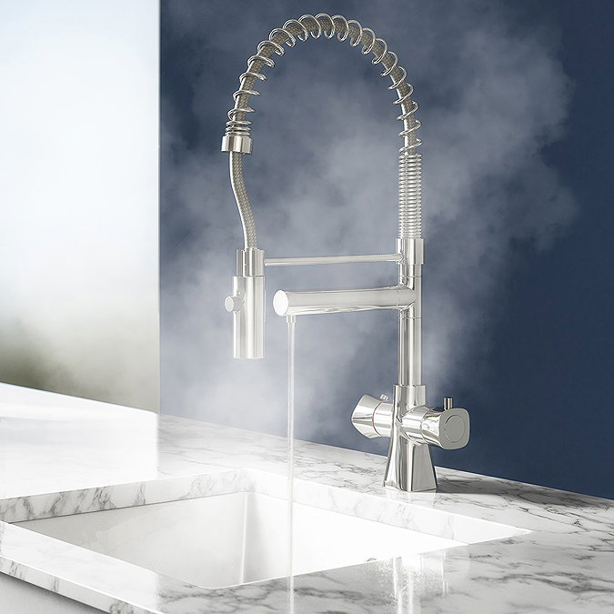 Bower Madrid Directional Spray Instant Boiling Water Tap With Boiler & Filter