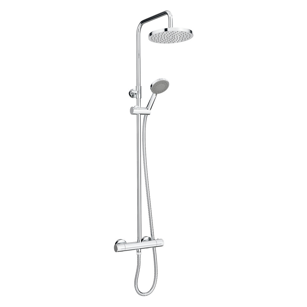 Madrid Modern Round Thermostatic Shower | Victorian Plumbing.co.uk