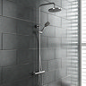 Madrid Luxury Round Thermostatic Shower - Chrome Large Image