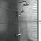 Madrid Luxury Round Thermostatic Shower - Chrome Large Image