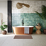 Maenza Gloss Green Rustic Wall Tiles - 316 x 600mm