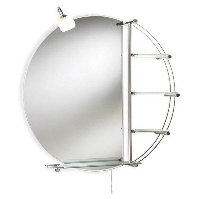 Ultra Magnum Mirror with Light & Glass Shelves - LQ310  Profile Large Image