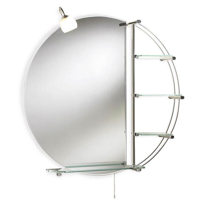 Ultra Magnum Mirror with Light & Glass Shelves - LQ310 Profile Large Image