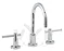 Maine Lever 3 Tap Hole Deck Mounted Basin Mixer Large Image