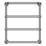 Maine Traditional Towel Rail with Connection for Heating Element