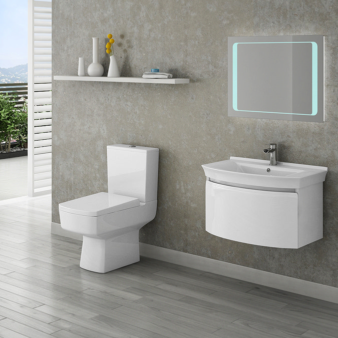 Malaga Contemporary Bathroom Suite - 4 Piece Large Image