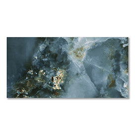 Malavita Large Format Polished Blue Onyx Marble Effect Wall and Floor Tiles - 600 x 1200mm