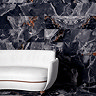 Malavita Polished Black Onyx Marble Effect Wall and Floor Tiles - 300 x 600mm