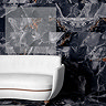 Malavita Polished Black Onyx Marble Effect Wall and Floor Tiles - 300 x 600mm