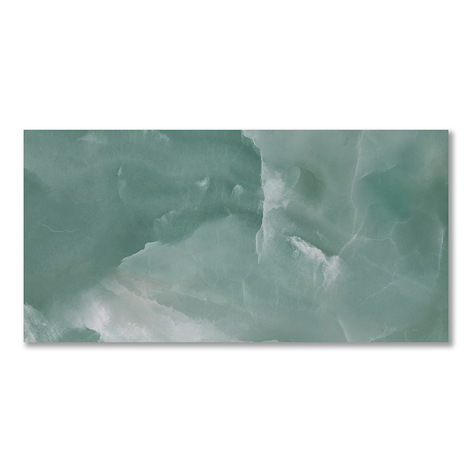 Malavita Polished Green Onyx Marble Effect Wall and Floor Tiles - 300 x 600mm
