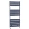 Malham Straight Flat Panel Heated Towel Rail - W500 x H1213mm - Anthracite Large Image