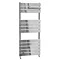 Malham Straight Flat Panel Heated Towel Rail - W500 x H1213mm - Chrome Large Image