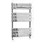 Malham Straight Flat Panel Heated Towel Rail - W500 x H840mm - Chrome Large Image