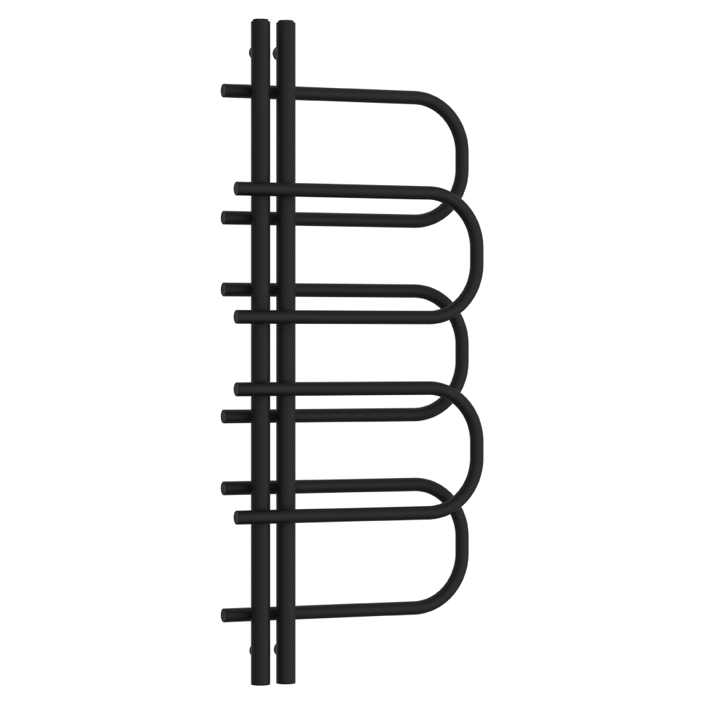 Malmo Designer WallMounted Radiator 1200 x 500mm Matt Black