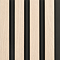 Malmo Oak & Black Waterproof Slatted Wood Effect Wall Panels 2400 x 170mm (Pack of 3)