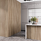 Malmo Oak Waterproof Slatted Wood Effect Wall Panels 2400 x 170mm (Pack of 3)