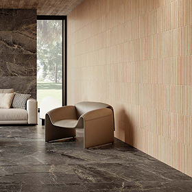 Malmo Slatted Wood Effect Wall Tiles - 315 x 100mm