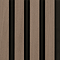 Malmo Walnut & Black Waterproof Slatted Wood Effect Wall Panels 2400 x 170mm (Pack of 3)