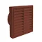 Manrose 100mm Fixed Louvre Grille - Terracotta - 1152T