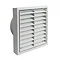 Manrose 100mm Fixed Louvre Grille - White - 1152W